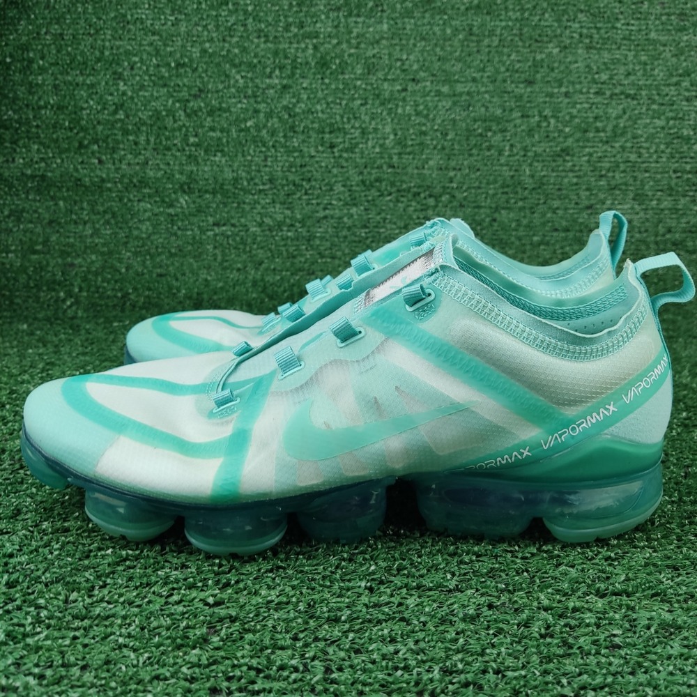Nike Sneakers Mens 12 Teal VaporMax 2019 Running Shoes AR6631-300 Flat Air Unit - Picture 3 of 8